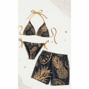 ชุดว่ายน้ำครอบครัวลายดอกไม้สำหรับวันหยุดฤดูร้อน - Product Image 1