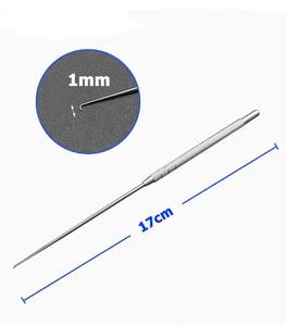 Kit d'instruments ORL professionnels et de haute qualité en acier inoxydable pour usage hospitalier : crochets auriculaires, crochets à cérumen, cure-oreilles droits de type pistolet - Product Image 3