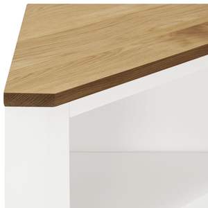 Organiseur d'angle en bois de chêne massif, dimensions 23,2''x14,2''x70,9'' - Product Image 6