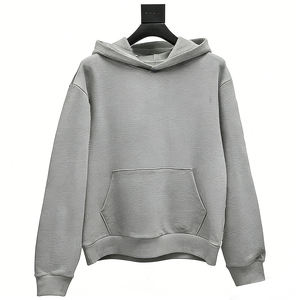Sweat à capuche zippé surdimensionné personnalisé en molleton épais, style streetwear vintage délavé et effet soleil, pour homme - Product Image 5