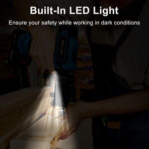 28V Cordless Drill Set with 2Pcs Batteries Charger 3/8In Keyless Chuck 25+3 Torque Positions 2 Variable Speeds 265ln Lbs - Product Image 5