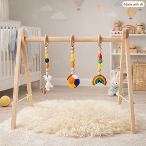 Gimnasio de Juego para Bebés de Ratán de Alta Calidad, Diseño Moderno, Hecho a Mano, con Características de Seguridad, Ecowoodies SD-10082026, Superventas - Product Image 3
