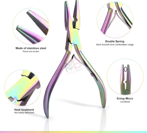 ชุดอุปกรณ์ต่อผม 2 คีมสแตนเลสสำหรับต่อผม อุปกรณ์ต่อผมที่ยั่งยืน - Product Image 4