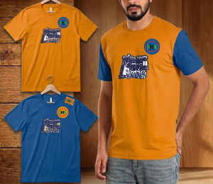 เสื้อยืดเปล่าขายส่ง ผ้าฝ้าย 100% สกรีนโลโก้ได้ สำหรับผู้ชาย พิมพ์ลายได้ สีขาว สีดำ เสื้อยืดลำลอง - Product Image 1