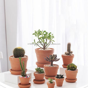 Pot de fleurs en céramique respirant pour jardin Pot de fleurs en terre cuite de tailles multiples pour pépinière Pot de fleurs en argile pour plantes - Product Image 2