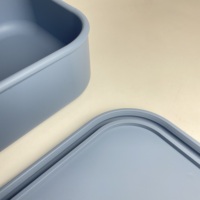 Boîte à lunch en silicone de qualité alimentaire, compatible micro-ondes et lave-vaisselle, contenant bento pour le travail, l'école, les voyages, les enfants, les adultes, les repas en déplacement