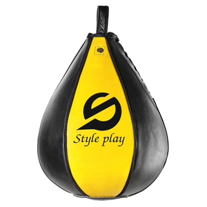 Pelota de velocidad de boxeo de cuero ajustable de calidad premium, fabricada en fábrica para entrenamiento, venta al por mayor - Product Image 1