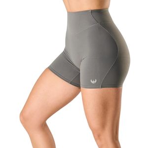 Shorts de compression gris taille haute pour femme, extensibles, pour la gym, la course, le yoga, l'entraînement et la performance athlétique - Product Image 3