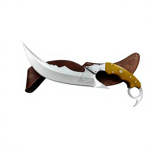 Cuchillos de hoja fija DIY de la mejor calidad con mango de madera, opciones de color personalizado y OEM - Hecho en Pakistán - Product Image 1