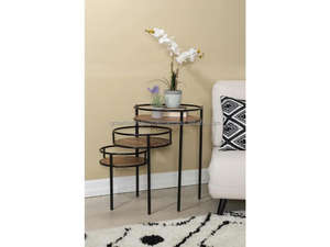 IRDROCK HOME Mesa de Centro Moderna de Madera de Mango de 3 Niveles, Soporte Duradero de Madera para Plantas de Interior y Exterior, Muebles Novedosos 2026 - Product Image 2