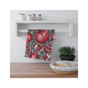 Customizable 100% Organic Cotton GOTS Certified Dish <b>Towels</b> Cute <b>Red</b> Floral Sustainable Embroidered Knitted Golf Home Printed - Product Image 2