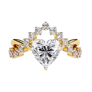 Pendientes de Diamantes Naturales con Corte Ovalado, Chapados en Oro Amarillo de 22k, Certificados por BEIJING NGTC, de JEWELLERY PLANET para Mujer, Modernos para Bodas - Product Image 3
