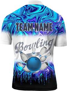 Wholesale OEM Sublimation UPF50 Sun Protect Men Fishing Polyester Quick Dry Short Sleeve Collar <b>Bowling</b> men Casual Polo Shirt - Product Image 2