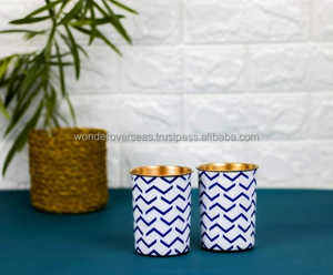 High Quality 350ml Enamel-Coated Pure Copper Tumbler with Premium <b>Metal</b> Finish Lid and <b>Straw</b> Included - Product Image 2