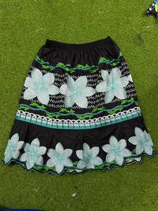 Mini-jupe plissée vintage bohème pour femme, coupe trapèze, infroissable, douce, 100 % polyester, avec ourlet inférieur tricoté perlé, couleur unie, été - Product Image 3