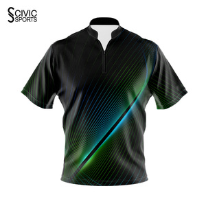 Custom designed bowling jerseys made with ultra-light breathable fabric featuring bold sublimation designs - Product Image 3