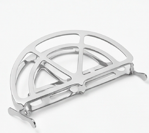 Support à serviettes en métal de qualité supérieure, finition miroir argentée, parfait pour la vaisselle de cuisine, accessoire de salle à manger élégant - Product Image 2