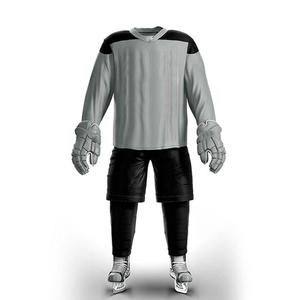 Men's Ice Hockey Jersey Full Sleeve V-Neck 100% Polyester <b>Mesh</b> Sublimated Custom Logo, name, number Adult Regular Fit - Product Image 1