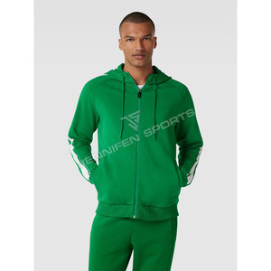 Ensemble de survêtement sportif pour homme personnalisé, 340g, 100% coton, léger, doublure polaire, respirant, avec cordon de serrage, coupe ample - Product Image 3