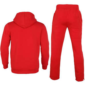 Conjunto Deportivo de Dos Piezas para Hombre, con Capucha, para Gimnasio y Fitness, de Forro Polar Técnico, 100% Algodón, Bordado, para Invierno - Product Image 4