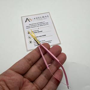 Ciseaux à ressort en acier inoxydable rose doré, haute précision, double ton, micro-ciseaux à ressort, logo personnalisé, instrument de beauté - Product Image 6