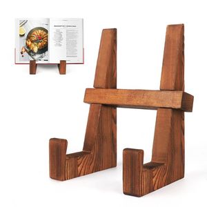 3. Support de lecture en bois naturel pour livres, élégant support de livre fait main pour tables d'étude, bureaux, bibliothèques et décoration intérieure - Product Image 2