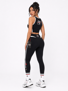 Conjunto de Yoga para Mujer de Alta Calidad con Logotipo Personalizado, Ecológico, Cintura Alta, Logotipo Frontal, Leggings Sin Costuras, Bra, Tallas Grandes, Servicio OEM - Product Image 5