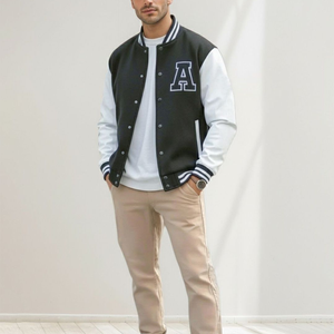 Custom Vintage School College Mens Varisty <b>Jackets</b> Leather sleeves Wool Letterman Crop Varsity <b>Jacket</b> ladies baseball chenille - Product Image 1