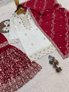 Traditional Indian <b>Wedding</b> Anarkali <b>Suit</b> With Embroidery Work Dupatta For <b>Women</b> Regular Fit From Samp Corporation - Product Image 5