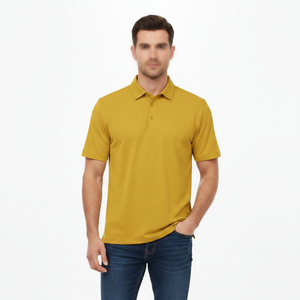 Men Premium 100% Cotton Fabric for Polo Shirt <b>Classic</b> Fit Short Sleeves Stylish Collar Breathable Fabric Casual Wear Golf Shirt - Product Image 1
