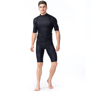 Custom Quick Dry Spandex/Polyester Rash Guard for Men Short Sleeve Surf <b>Swim</b> <b>Shirt</b> Adult All Seasons - Product Image 2