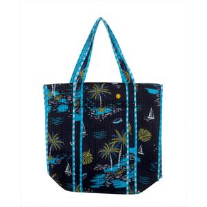 Premium Eco-friendly Durable Striped 100% Cotton Large Tote <b>Bag</b> with Long Shoulder Strap No Closure Soft and Custom - Product Image 4