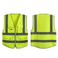 Veste uniforme de sécurité réfléchissante haute visibilité de conception OEM pour hommes, imperméable avec flash LED pour les tâches de sécurité