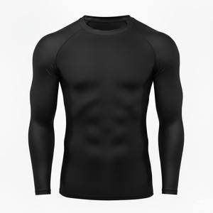 Camiseta de Compresión Sublimada Personalizada - Camiseta de Manga Larga para Entrenamiento de BJJ para Hombre - Product Image 6