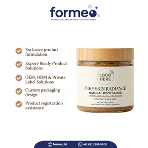 Gommage corporel OEM sous marque privée, exfoliant en profondeur, hydratant et polissant pour la peau, fournisseur en gros ODM - Product Image 2