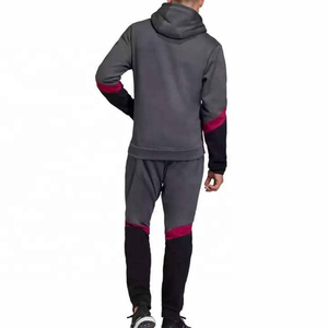 Ensemble de survêtement unisexe à capuche en polaire avec cordon de serrage, coupe longue, style streetwear, pour adulte, personnalisable avec logo, idéal pour l'hiver - Product Image 2