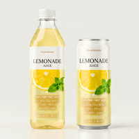 Votre marque de jus de limonade fraîchement pressé, bouteille PET 500ml, canette slim 330ml, 100% pur, sans sucre ajouté, OEM, marque privée