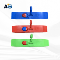A&S Cadre de balai plat traditionnel robuste et durable, réutilisable, à serrage rapide, à code couleur, pour essorage manuel, pour balai à poussière domestique et pour le nettoyage des sols