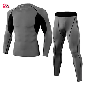 Nuevo Conjunto de Compresión para Hombre al por Mayor, Color Sólido, Estilo Casual, Conjunto de Dos Piezas en Oferta - Product Image 4