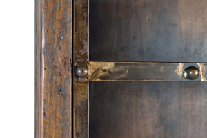 Modern Designed Living Room Furniture Industrial Style Farmhouse Metal <b>Wood</b> <b>Wine</b> Cabinet Side Panel Cabinet - Product Image 2