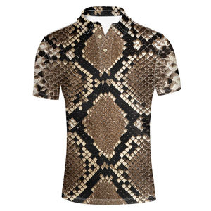 Polo en coton 100% de qualité supérieure pour homme, coupe ample, imprimé, tendance, durable et unique. - Product Image 5