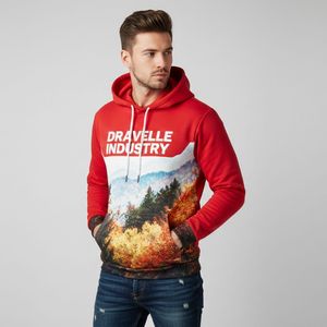 Sweat-shirts d'hiver légers pour hommes, sublimation, 100% polyester polaire, écologiques, séchage rapide, respirants, coupe-vent, avec poche, coupe classique - Product Image 1