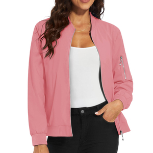 <b>Breathable</b> Windproof Custom High Quality <b>Women</b> Bomber <b>Jacket</b> <b>Breathable</b> <b>Waterproof</b> 100% Polyester Bomber <b>Jacket</b> - Product Image 1