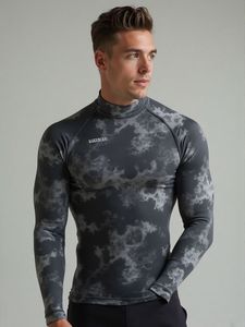 Men's Full Sleeve Rash Guard <b>Compression</b> <b>Shirt</b> Sublimation Print Quick Dry Polyester Fitness Wear Professional Manufacturer's - Product Image 2