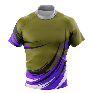 เสื้อรักบี้ทีมแบบกำหนดเอง ชุดกีฬารักบี้แบบซับลิเมชั่น เสื้อยืดสปอร์ต OEM ผู้ผลิตชุดกีฬารักบี้ ผู้ผลิตเสื้อรักบี้ - Product Image 1