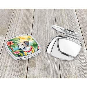 Borzoi Luau Compact <b>Travel</b> <b>Makeup</b> <b>Mirror</b> for Women Girls Handheld Folding Pocket Decorative <b>Mirror</b> Gift - Product Image 3