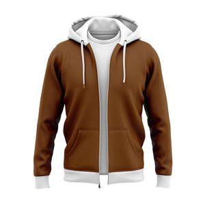 Custom Men Full <b>Zip</b> Hoodie Oversized Streetwear <b>Hooded</b> Sweatshirt OEM ODM Wholesale Manufacturer - Product Image 5