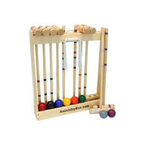 Juego de Croquet de Madera para 6 Jugadores con Velas |   Diseño de Madera Moderno Hecho a Mano |   Vela Aromática Ecológica de Primera Calidad para el Hogar - Product Image 2