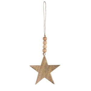 Farmhouse <b>Wooden</b> Christmas Hanging <b>Ornaments</b> For Holiday Tree Home Party Rustic Seasonal Decoration - Product Image 1