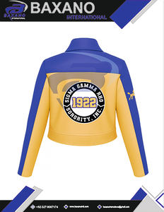 Chaqueta de Cuero PU de Alta Calidad para la Hermandad Sigma Gamma Rho SGR, Corte Ajustado, Estilo Racing, Personalizable con Cualquier Logotipo - Product Image 6